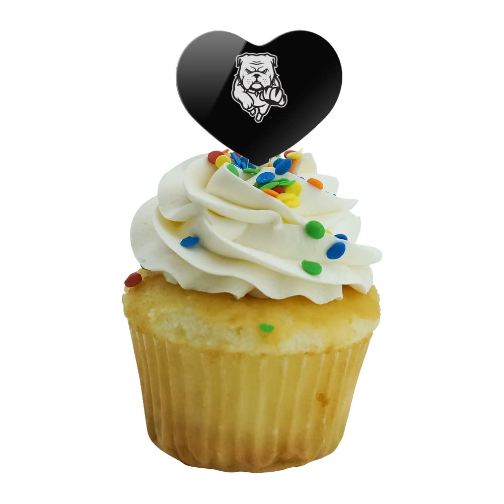 GRAPHICS & MORE Cupcake Picks Set of 6, Acrylic, Heart Love Design, Tspirit-inspired flavoran State University