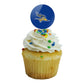 Graphics & More California State University Bakersfield Primary Logo Cupcake Picks Toppers Decoration Set Of 6