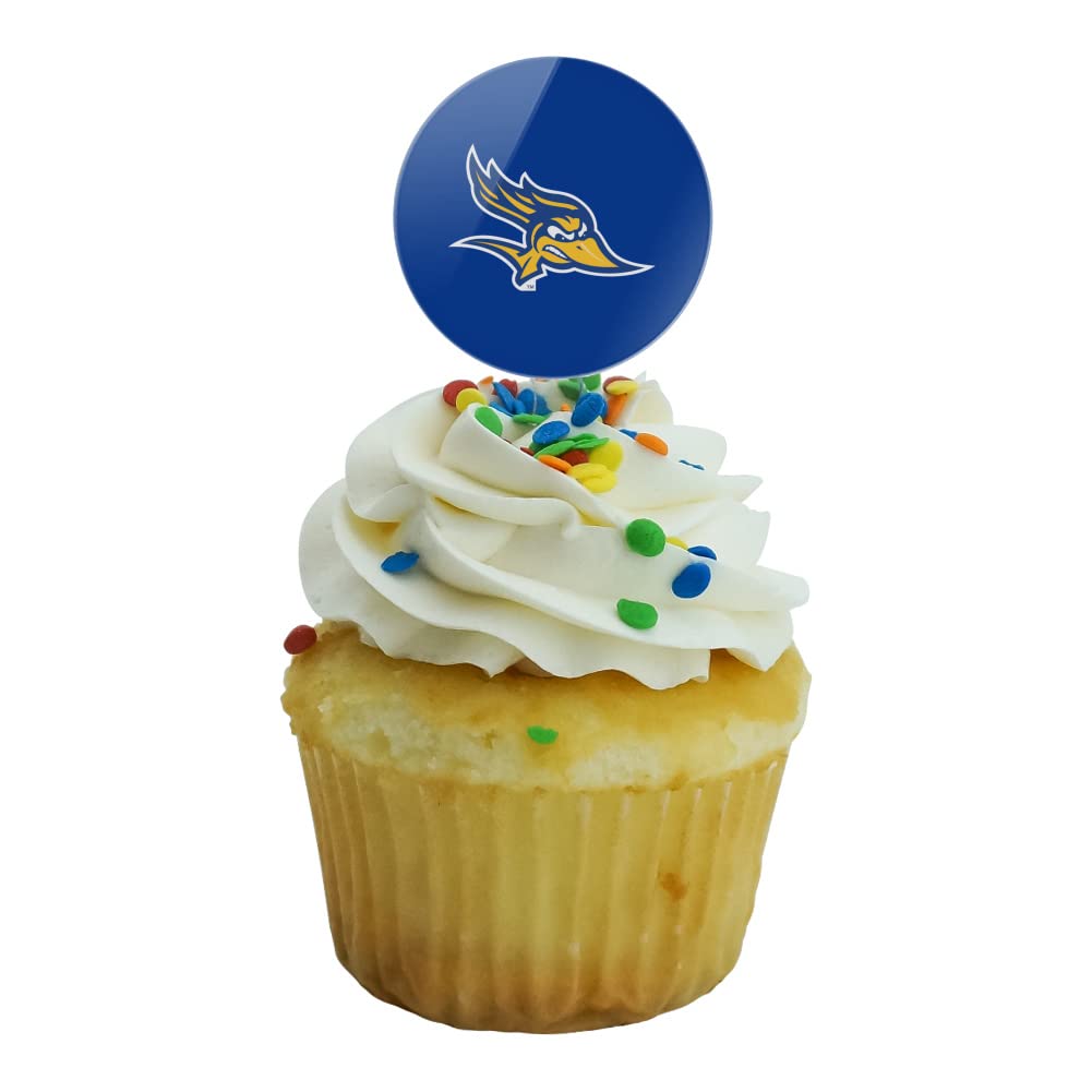 Graphics & More California State University Bakersfield Primary Logo Cupcake Picks Toppers Decoration Set Of 6