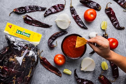 La Fiesta Guajillo Dried Whole Chile Pods – Authentic Mild Heat – 12 oz Bag for Moles, Salsas, and Soups