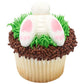 Easter Bunny Tail & Feet Edible Sugar Cake Toppers, 24 Count (16 Feet And 8 Tails)