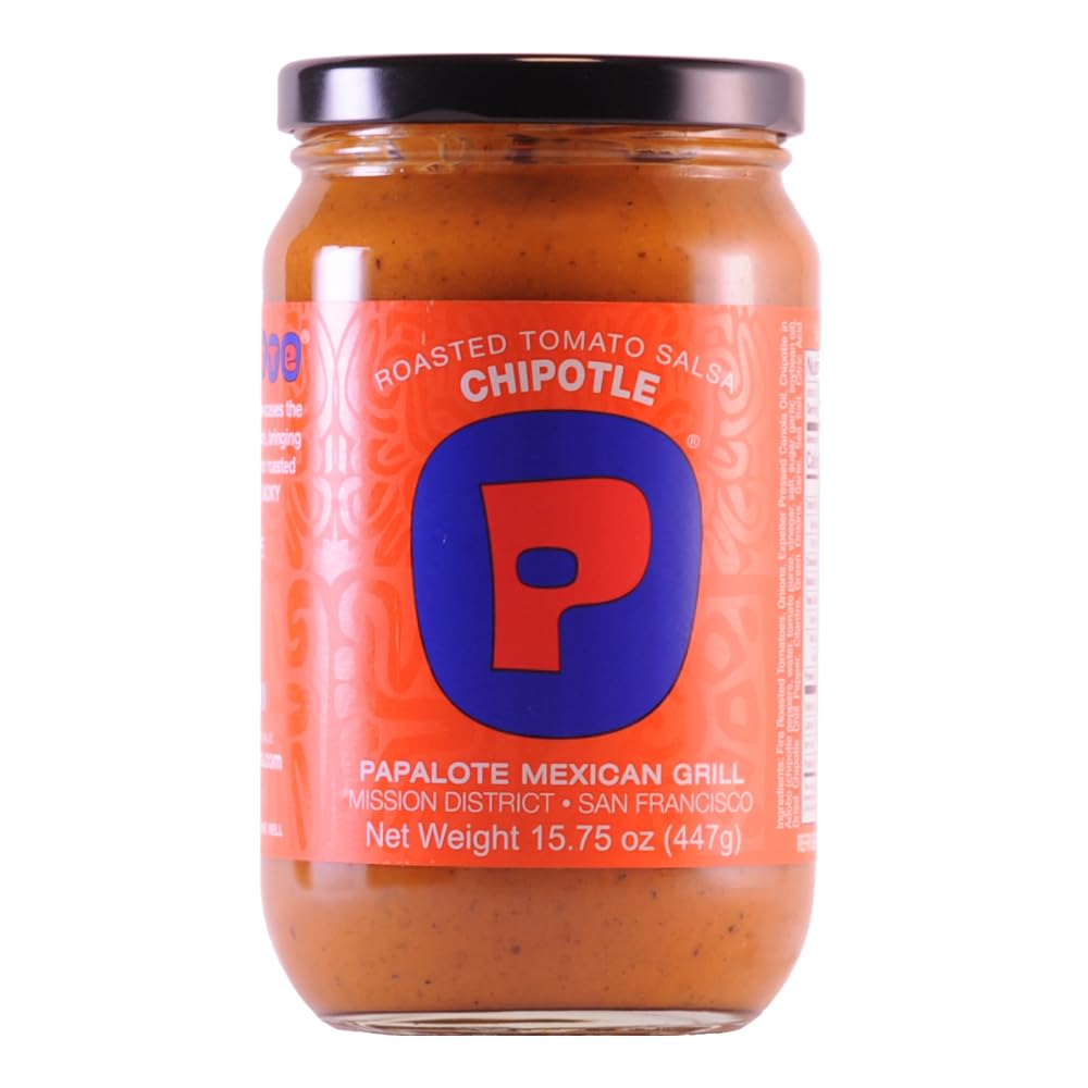 Roasted Tomato Salsa, CHIPOTLE, Authentic Mexican Recipe Bright Lively Intense Flavor Non GMO Gluten Free Vegan - Papalote Mexic
