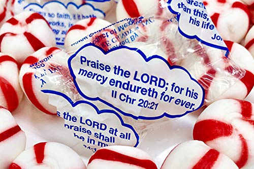 Scripture Candy, Old-Fashioned Soft Peppermint 2LB Bag, 160 Pieces