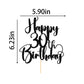 Dcokska Happy Birthday 30Th Cake Topper,Men/Women 30Th Birthday,30Th Anniversary Party Cake Topper Decorations/Dinner Party Deco
