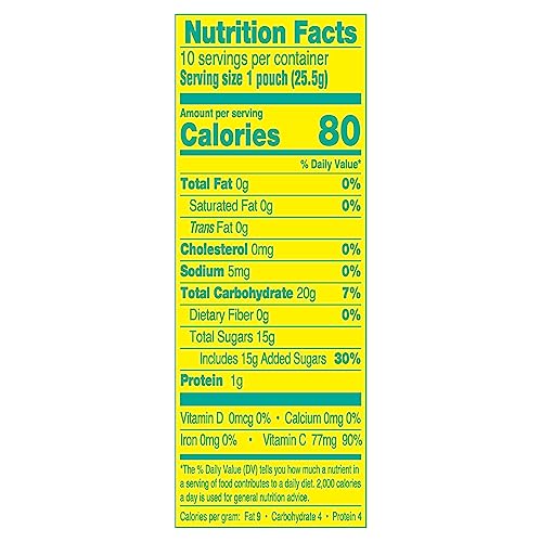 AriZona Sour Lemonade Fruit Snacks, 0.9 oz (10 Count) - Chewy, Fruity Treats for Kids and Adults
