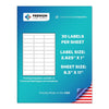 Premium Label Supply White Address Sticker Labels - 2625A X 1 - Laserinkjet Compatible - (30 Labelssheet), 100 Sheets - 3,000 To
