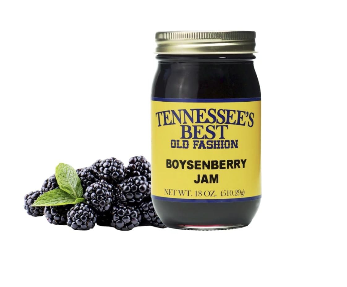 Tennessee'S Best Old Fashioned Boysenberry Jam | Handcrafted With Simple Ingredients | Small Batch Made | 18 Oz Reseable Glass J