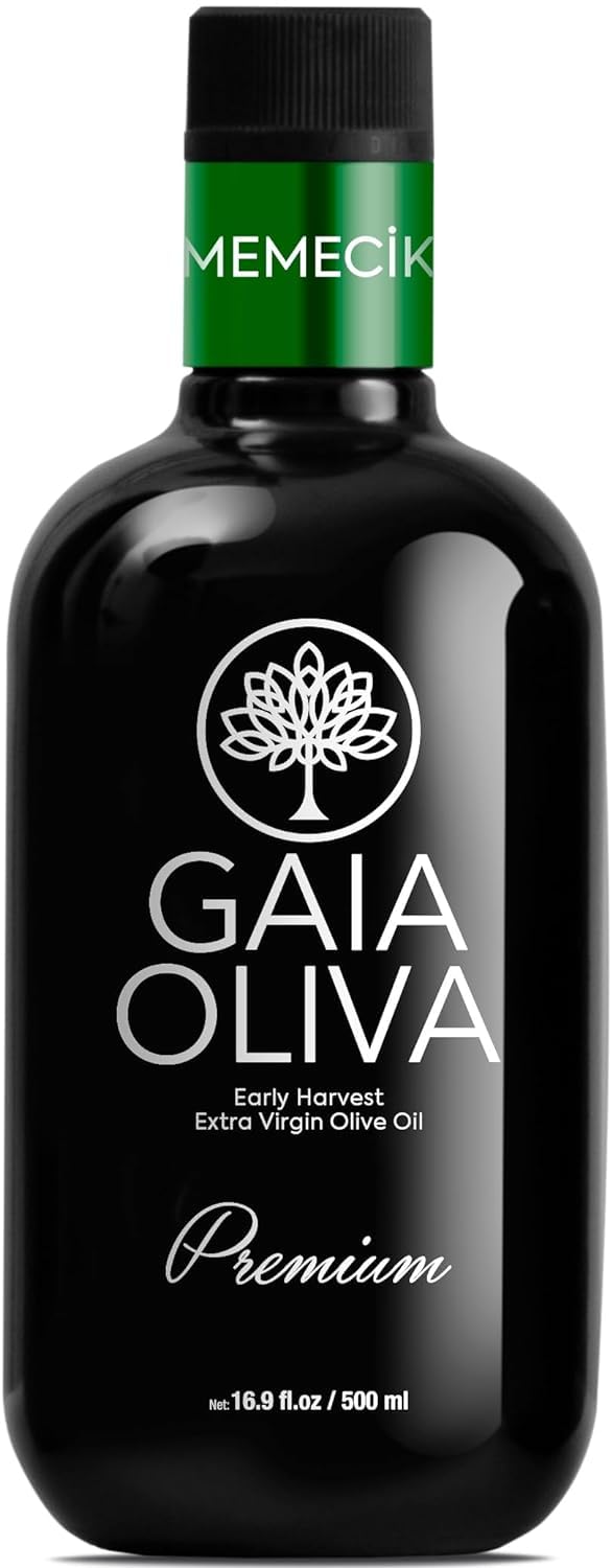 Gaia Oliva Cold Press Extra Virgin Olive Oil, Early Harvest Robust Fresh Premium Olive Oil From Aegean Region, Aeite De Oliva Ex