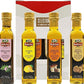 Olive Oil Gift Set, Gourmet Italian Tasting Set with Luxury Gift Box Included, White Truffle, Lemon, Porcini, Oregano Olive Oil'