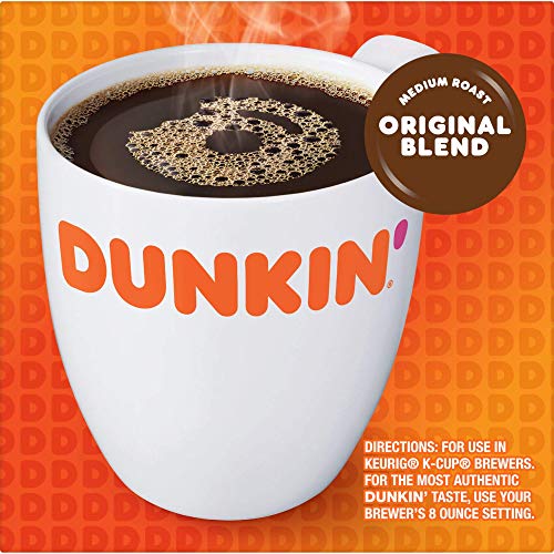 Dunkin' Original Blend Medium Roast Coffee, 44 Keurig K-Cup Pods