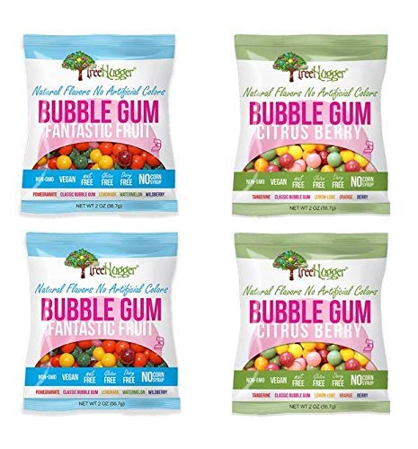 Tree Hugger Bubble Gum - Variety Pack - 2 Oz (4 Bags)
