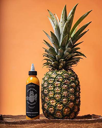 Heartbeat Hot Sauce Co.- Pineapple Habanero, 6 Oz (Pack Of 2) - Small Batch & Handmade, Vegan, Preservative Free