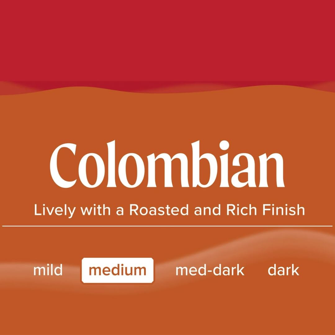 Colombian Folger Coffee, Medium Roast, 40.3 Oz, 2 Pack Plus Cleaning Coffee Set Of One Spoon And One Brush