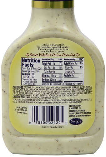 Marzetti Sweet Vidalia Onion Dressing, 16 Fl Oz, Pack of 6