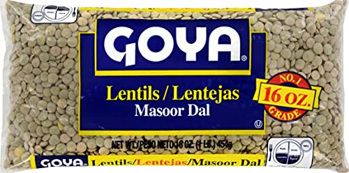 Goya Foods Lentils, Dry, 16 Ounce (Pack Of 24)