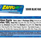 ZAPPO Sour Chews Mixed Pack, Gluten Free Candy, Individually Wrapped Taffy Sticks, 1 oz x 8 Sticks Total (2 Each: Watermelon, Bl