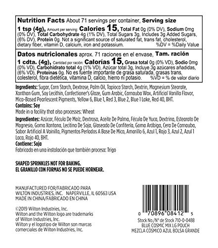 Wilton Sprinkles 10Oz Shaped Sprinkles Mix (Cosmic)