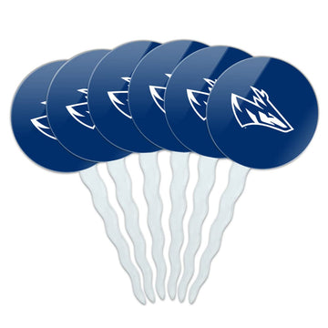 University of Nebraska at Kearney Primary Logo Cupcake Picks Toppers Decoration Set of 6