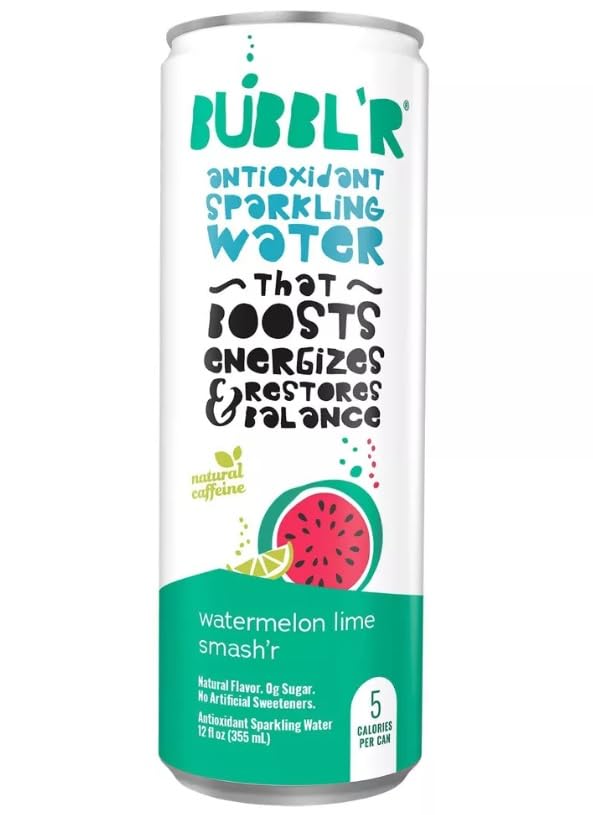 KD Chocolates BABBL Watermelon Lime Smash Sparkling Water - 12 Fl Oz Cans, 6 Pack