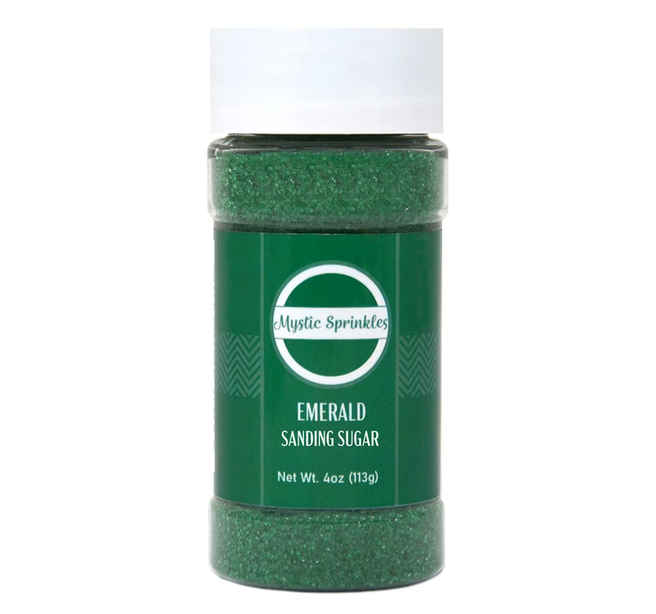 Mystic Sprinkles Sanding Sugar 4Oz Bottles (Emerald - Green Sanding Sugar 4Oz)