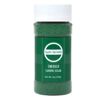 Mystic Sprinkles Sanding Sugar 4Oz Bottles (Emerald - Green Sanding Sugar 4Oz)