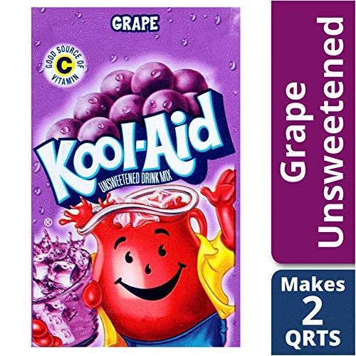 Kool-Aid Soft Drink Mix G , Caffeine Free, Unsweetened, 0.14 Oz, Pack of 12, Multicolor