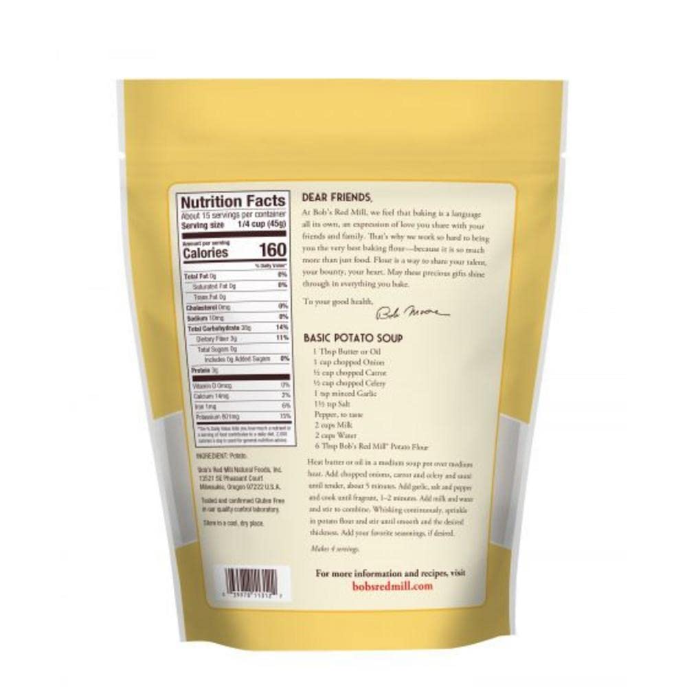 Bobs Red Mill Potato Flour 24 Ounce (Pack of 4)
