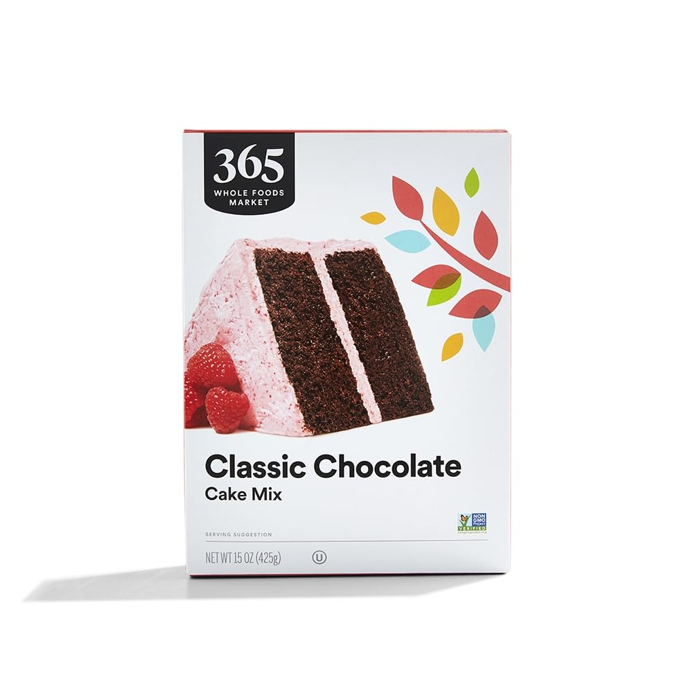 365 by Whole Foods Market Classic Chocolate Cake Mix, 15 Ounce, Pack of 1
