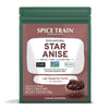 Spice Train Star Anise Whole (100G35Oz) Gluten Free, 100% Raw Whole Chinese Pods, Premium Quality, Direct From Source, Packed In