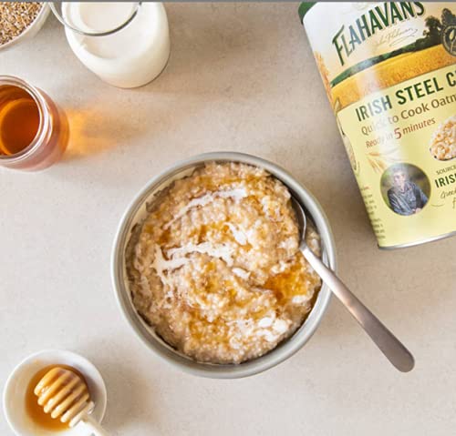Flahavan s Quick to Cook 5 Minute, Irish Steel Cut Oatmeal, 24 Ounce (Pack of 6)