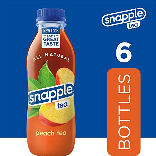 Snapple Peach Tea, 16 fl oz recycled plastic bottle, 6 pack