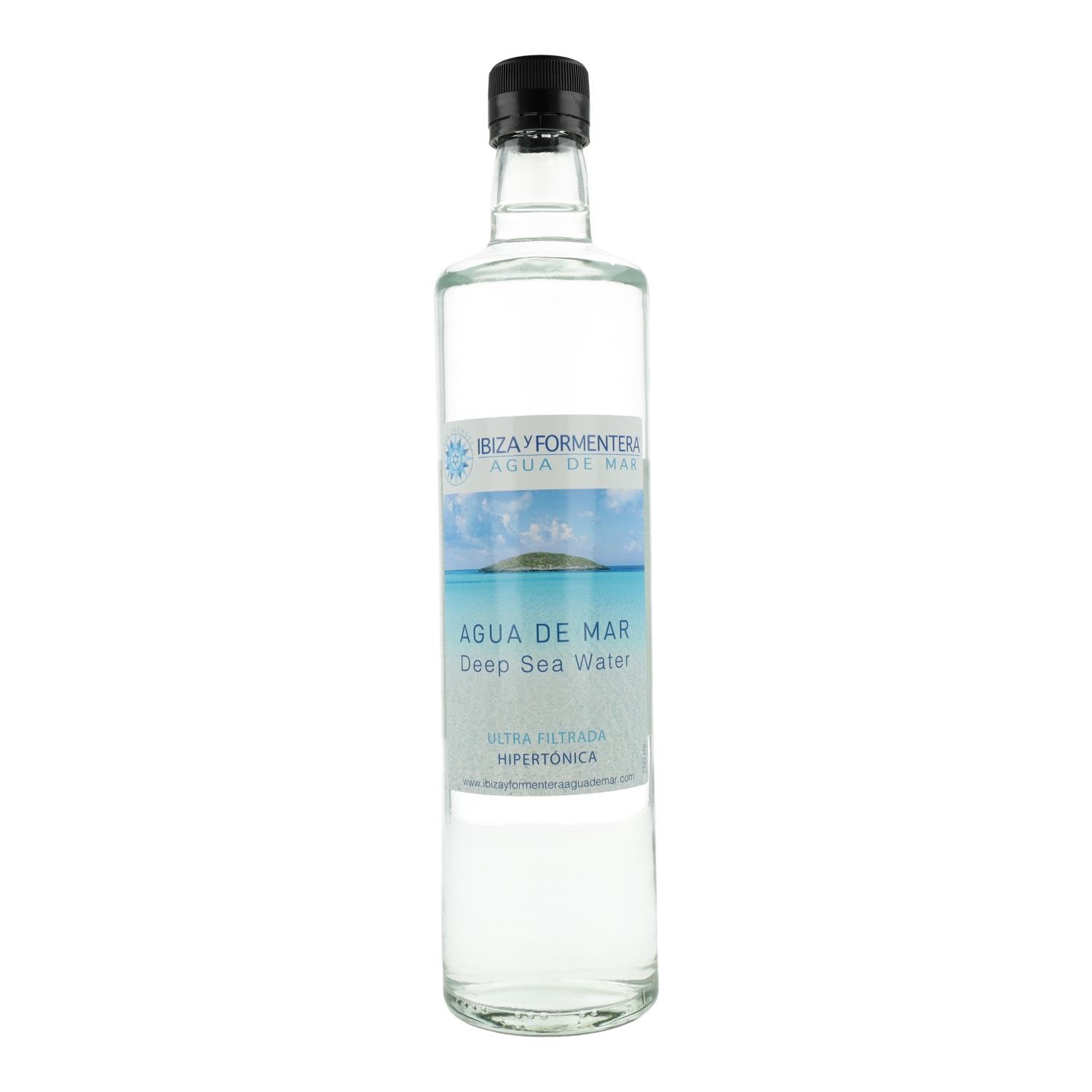 Plasma marine hypertonic - Quinton water in glass bottle - pure undiluted sea water