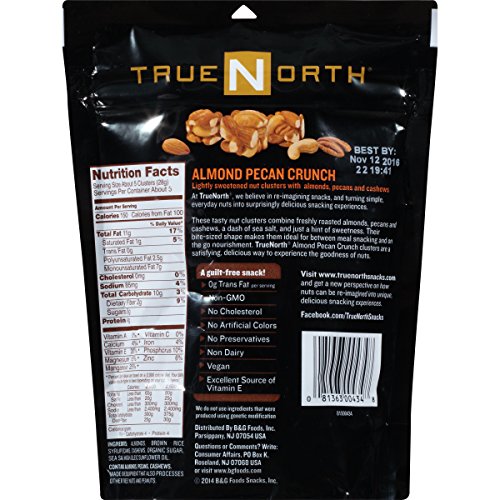 True North Nut Clusters, Almond Pecan Crunch, 5 Ounce