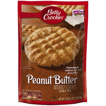 Betty Crocker Homemade Peanut Butter Cookie Mix 17.5 Oz (Pack Of 12)