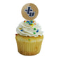 Graphics & More John Carroll University Secondary Logo Cupcake Picks Toppers Decoration Set Of 6