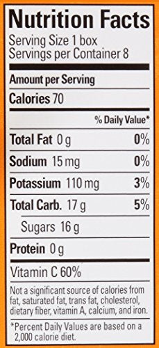 Juicy Juice Orange Tangerine, 4.23 Ounce Boxes, 8 Count (Pack Of 5)