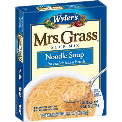 Mrs. Grass Chicken Noodle Soup Mix, 4.2 Ounce (Pack of 6), Delicious and Convenient Noodle Soup