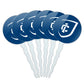 Ithaca College Primary Logo Cupcake Picks Toppers Decoration Set of 6