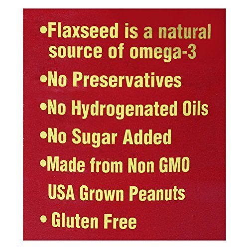Teddie Smooth All Natural Peanut Butter With Flaxseed (Pack Of 4)