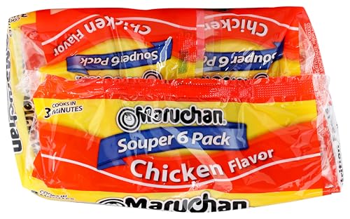 Maruchan Ramen Noodles Chicken Flavor, 3 Ounce, 6 Count (Pack of 1)