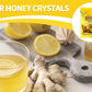 Prince Of Peace Instant Ginger Honey Crystals with Lemon - 60 Sachets - Caffeine and Gluten Free - Easy to Brew Hot or Cold Beverage