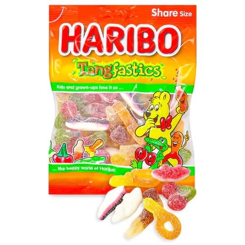 Haribo Tangfastics Share Size | 160G (5.64 Ounce) | Pack Of 12