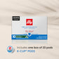 Illy Coffee K Cups for Keurig - Classico Decaf Roast - Mild & Balanced Flavor - 10 Count - No Preservatives - Decaf