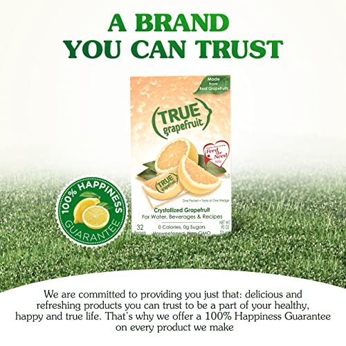 True Grapefruit Water Enhancer/ Flavor Packets Made With Real Grapefruit, Bulk Pack | Zero Calorie Unsweetened |For Bottled Water & Recipes | 500 Count (Pack Of 1)