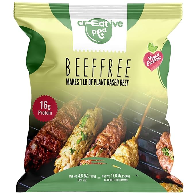 Plant-Based Meat: Vegan Beef Substitute - High-Protein, Keto-Friendly, Pea Protein-Based, Beef-Free Vegan Meat Alternative - Glu