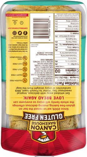 Canyon Bakehouse Hawaiian Sweet Gluten Free Bread, Whole Grain Sandwich Bread, Fresh, 15 oz Loaf