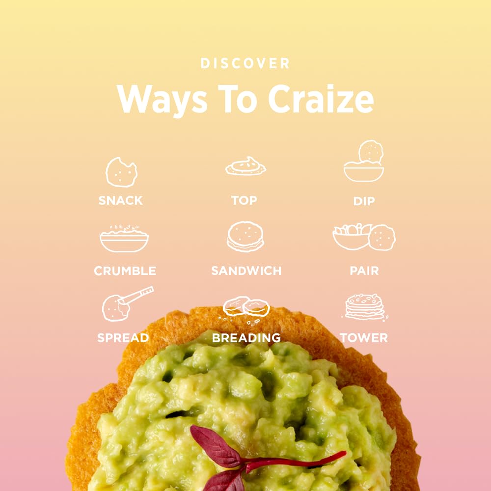 Craize Sweet Flavor Variety Pack | 2X Sweet Corn, 2X Coconut, 2X Guava Crisps | Gluten Free, Vegan, Kosher, Toasted Corn  Ers | 6 Pack, 4 Oz Each