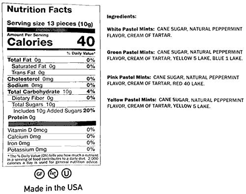 Richardson After Dinner Mints (Pastel Mints) - 1.5Lb Bag