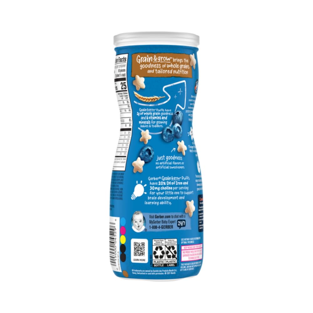 Graduates Puffs, Blueberry 1.48 Ounce (Pack Of 1)