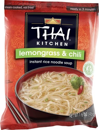 Thai Kitchen Gluten Free Lemongrass & Chili Instant Rice Noodle Soup, 1.6 oz (Pack of 3)